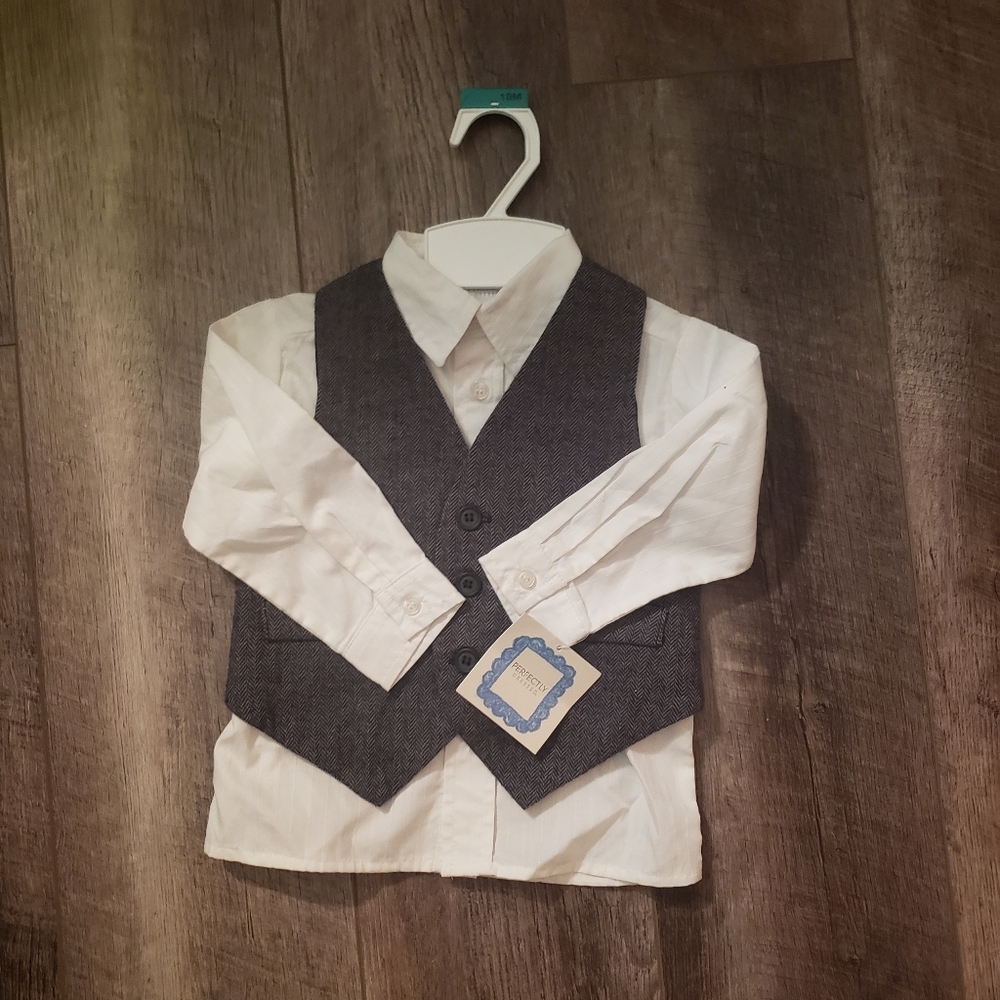 Kids size 18 month nwt shirt and vest